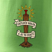 Geodet zatluču kolík a je to svatý