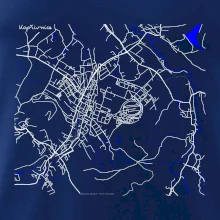 Kopřivnice - Mapa s vodními toky