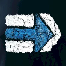 Párová turistická značka modrá