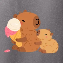 Kapybara se zmrzlinou