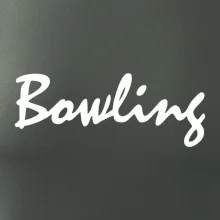 Bowling nápis psací