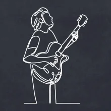 Kytarista jedním tahem