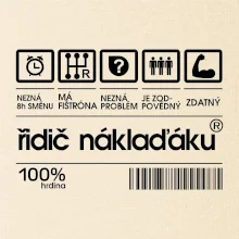 Čárový kód řidič náklaďáku