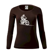 MTB kreslený cyklista