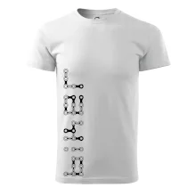 Biker nápis na výšku řetěz