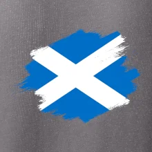 Skotská vlajka kreslená štetcem