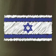 Vlajka Izrael kreslená