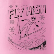 Černobílý skokan fly high