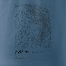 Zvičina - vrstevnice v obdélníku