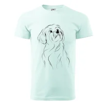 Lhasa Apso černý nákres slabé linky