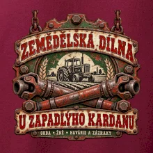 Zemědělská dílna u zapadlého kardanu