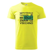 Nepotřebuji google, je mi 50 let