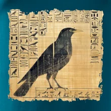 Egyptské hieroglyfy pták