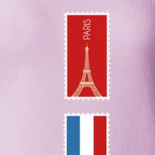 Paříž známka barevná