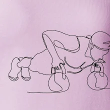 Kitebell posilování jedním tahem