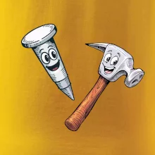 Parové triko - Kladivo a hřebík