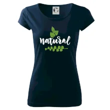 Natural - nápis v listech
