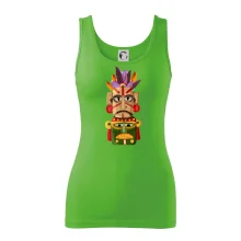 Mayové maska s peřím