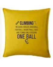 Climbing beacause one ball