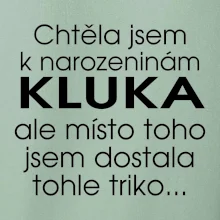 Chtěla jsem dostat k narozeninám kluka