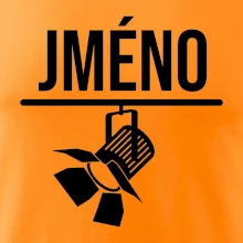 Jméno a nápis na zádech - stage crew