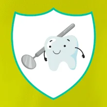 Zoubek na prsu - zrcátko