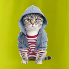 Kočka v pruhovaném triku