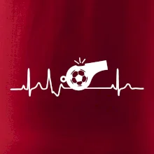 EKG fotbal rozhodčí a píšťalka