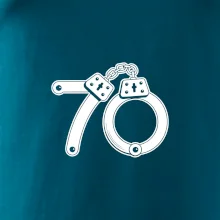 Narozeninové tričko pro policajta - pouta 70