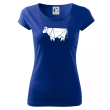 Origami kráva z boku