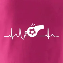 EKG fotbal rozhodčí a píšťalka