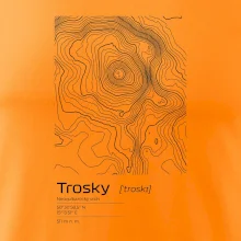 Trosky - vrstevnice v obdélníku