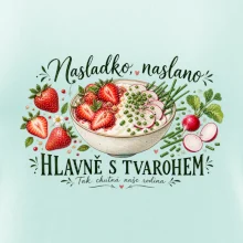 Nasladko naslano hlavně s tvarohem