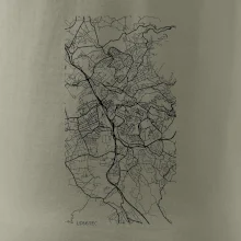 Černobílá mapa Liberec