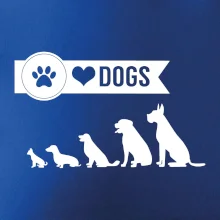 I love dogs - tlapka