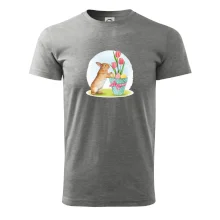 Velikonoční zajíček tulipány