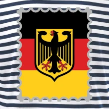 Německá známka - vlajka