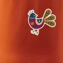 Folklor na prsu slepice