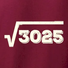 Narozeniny odmocnina 55