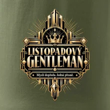 Listopadový gentleman zlatý art deco motiv