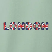 Nápis London vlajka