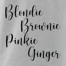 Párové mikiny - Nejlepší kámošky - barva vlasů (Velký nápis a vaše jména na rukávu)