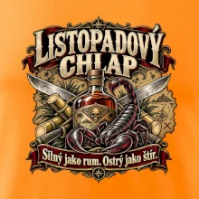 Listopadový chlap rum a ostrý štír
