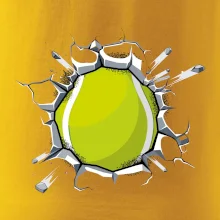 Tenisový míč v triku