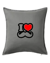 i love mustache - obrys