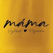 Triko máma psací se jmény dětí