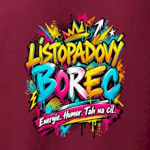 Listopadový borec barevné graffiti a energie