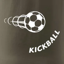 Kickball nápis šikmo