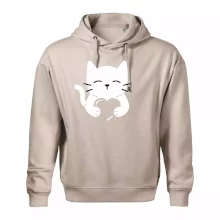 Kočka drží srdce Kočka drží srdce