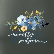 Nevěsty podpora květy modré